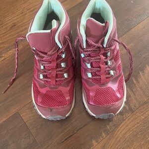 Merrell Pink Moab FST Mid Hiking Shoes